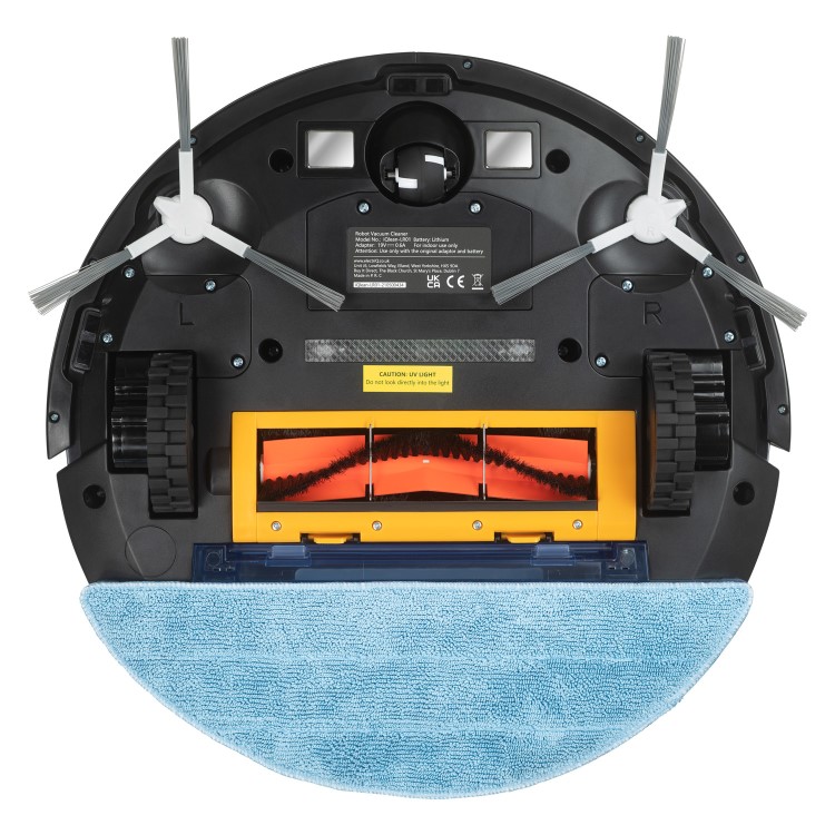 Refurbished electriQ TONY Robotic Vacuum Cleaner and Mop - 4000Pa Suction - White