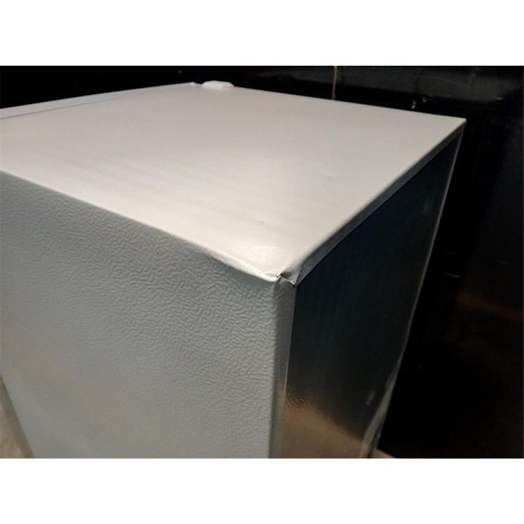Refurbished electriQ eiQUCFFSve Freestanding 86 Litre 70/30 Under Counter Fridge Freezer Silver