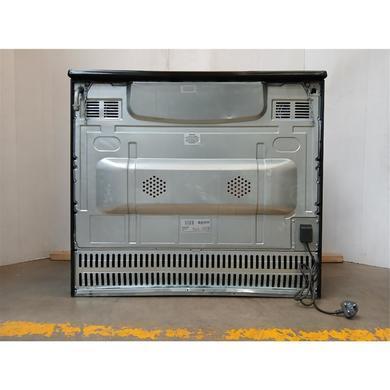 Refurbished electriQ EQRANGE90GASBLACK 90cm Gas Single Oven Range Cooker Black