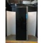 Refurbished electriQ eiQ60FDFF Freestanding 320 Litre Frost Free American Fridge Freezer Black Glass