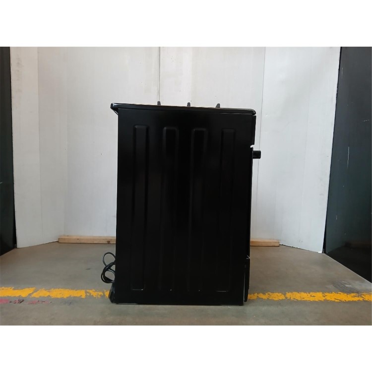 Refurbished electriQ EQRANGE90GASBLACK 90cm Single Oven Gas Range Cooker Black
