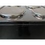 GRADE A3 - electriQ 50cm Electric Cooker with Sealed Plate Hob - Black