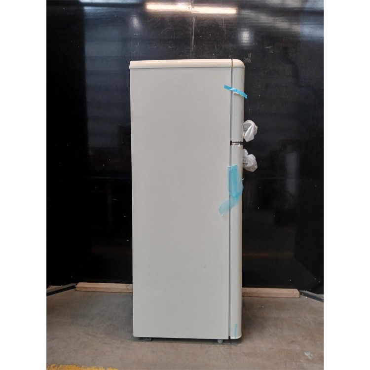 Refurbished electriQ EQRETROTMCREAMVE Freestanding 204 Litre 80/20 Retro Fridge Freezer Cream