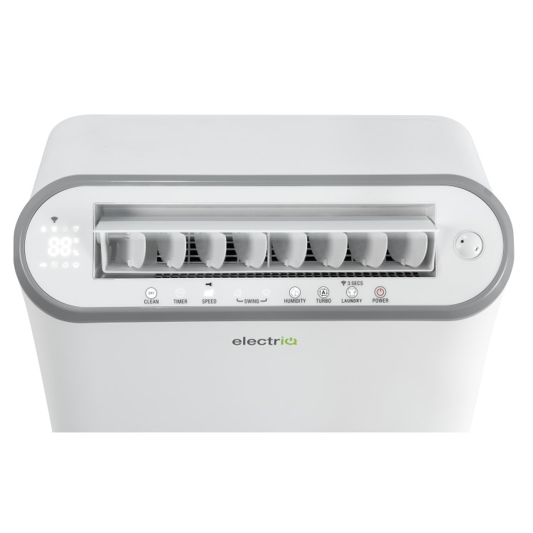 GRADE A2 - electriQ 25L Smart Low-Energy Laundry Dehumidifier - Optimal Performance in Low Temperatures