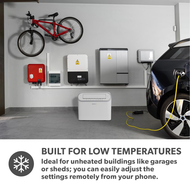 GRADE A2 - electriQ 25L Smart Low-Energy Laundry Dehumidifier - Optimal Performance in Low Temperatures