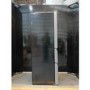 Refurbished electriQ eiQ60FDFF Freestanding 320 Litre American Fridge Frost Free Freezer Black Glass
