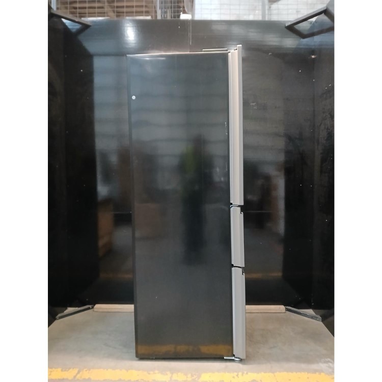 Refurbished electriQ eiQ60FDFF Freestanding 320 Litre American Fridge Frost Free Freezer Black Glass