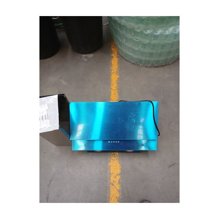 Refurbished electriQ EIQTMS60SS 60cm Angled Chimney Cooker Hood Stainless Steel