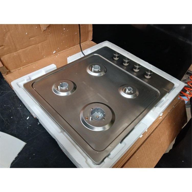 Refurbished electriQ EQGH604SS 60cm 4 Burner Gas Hob Stainless Steel