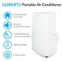 GRADE A3 - electriQ 12000 BTU Quiet Portable Air Conditioner