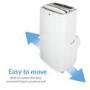 GRADE A3 - electriQ 12000 BTU Quiet Portable Air Conditioner