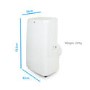 GRADE A3 - electriQ 12000 BTU Quiet Portable Air Conditioner