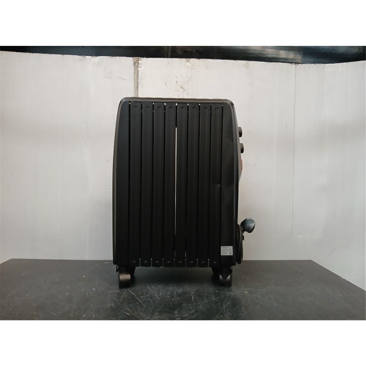 electriQ 2000W Oil Filled Radiator with Thermostat and 24 hr Timer - Black