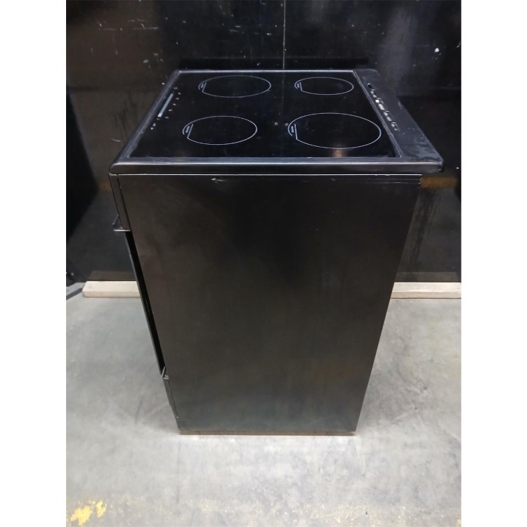 Refurbished electriQ 60cm Single Oven Cooker with Induction Hob - Black
