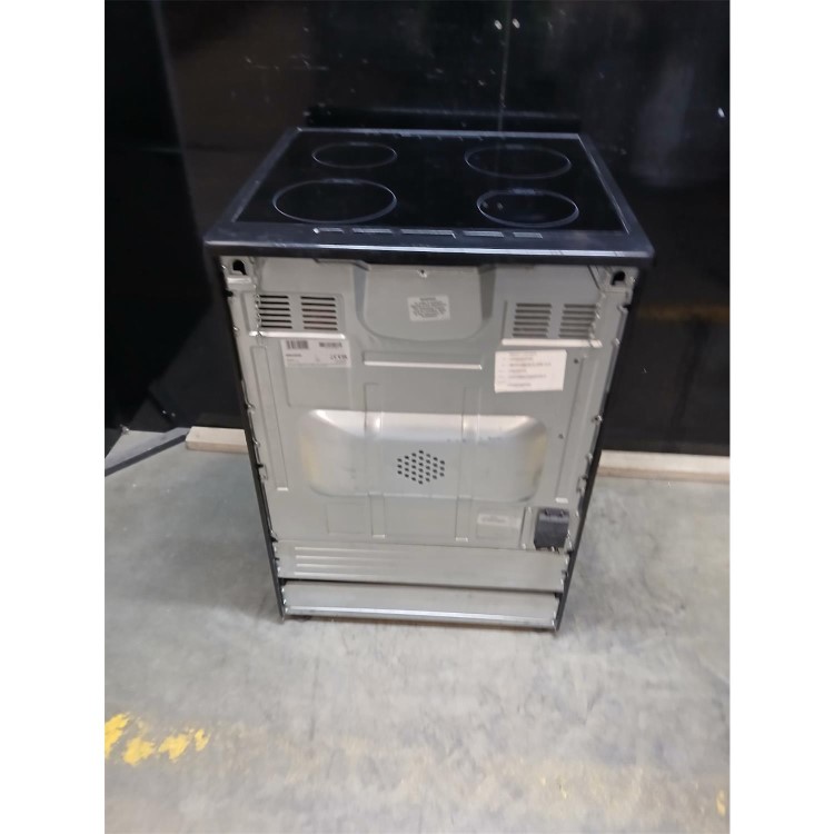 Refurbished electriQ 60cm Single Oven Cooker with Induction Hob - Black