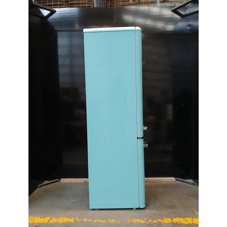 GRADE A3 - electriQ 244 Litre 60/40 Freestanding Fridge Freezer - Blue