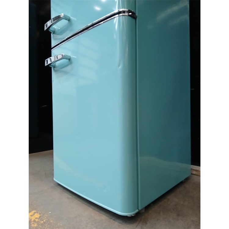 GRADE A3 - electriQ 244 Litre 60/40 Freestanding Fridge Freezer - Blue