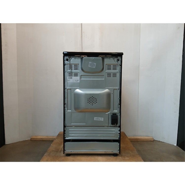 GRADE A3 - electriQ 50cm Electric Cooker with Sealed Plate Hob - Black