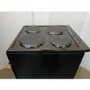 GRADE A3 - electriQ 50cm Electric Cooker with Sealed Plate Hob - Black