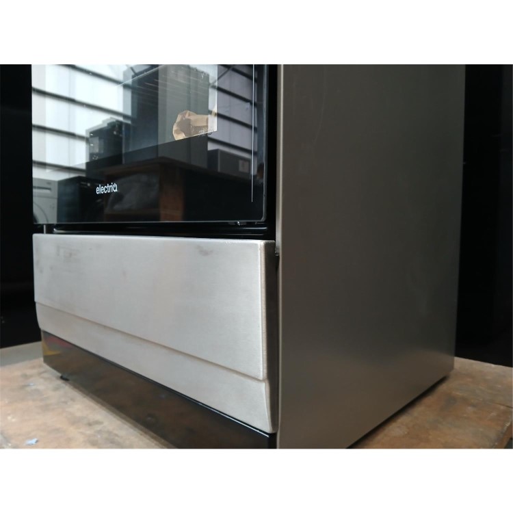 GRADE A3 - electriQ 60cm Dual Fuel Single Oven Cooker - Stainless Steel