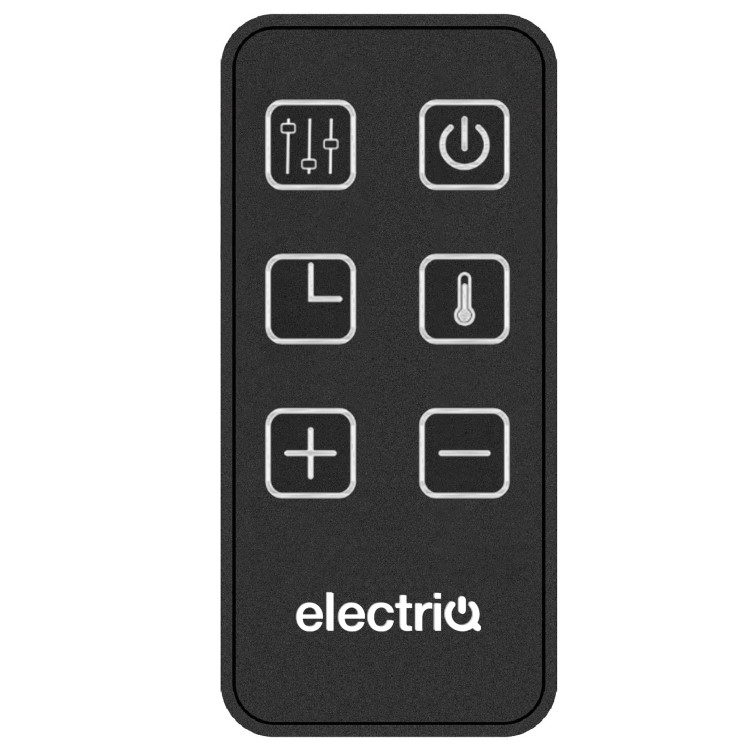 electriQ 2500W Smart Oil Filled Radiator with Thermostat and Weekly Timer - White