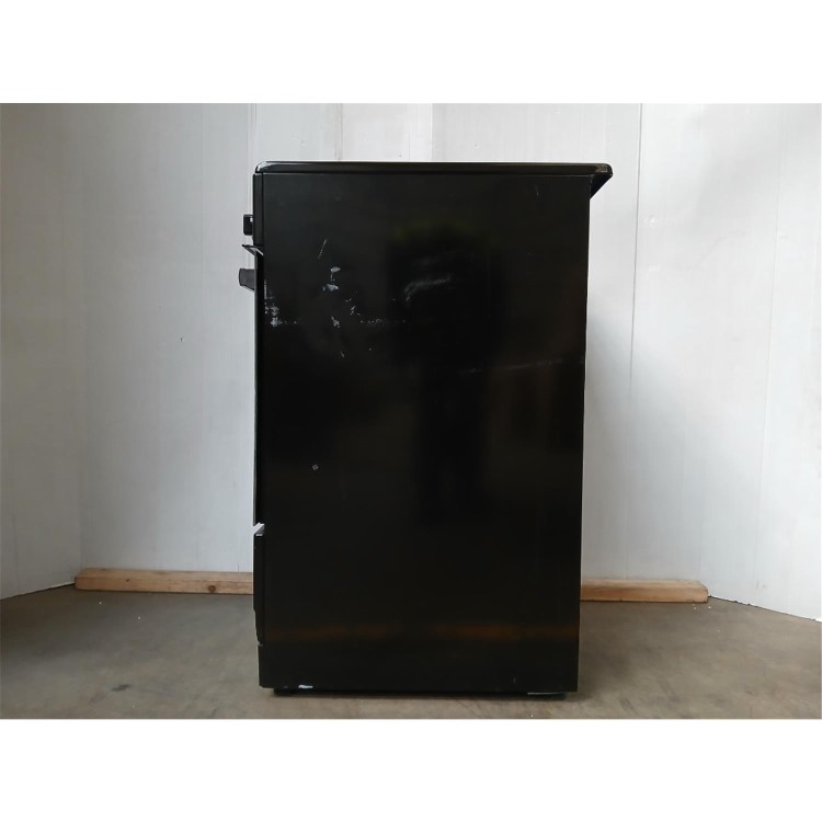 GRADE A3 - electriQ 50cm Electric Cooker with Sealed Plate Hob - Black