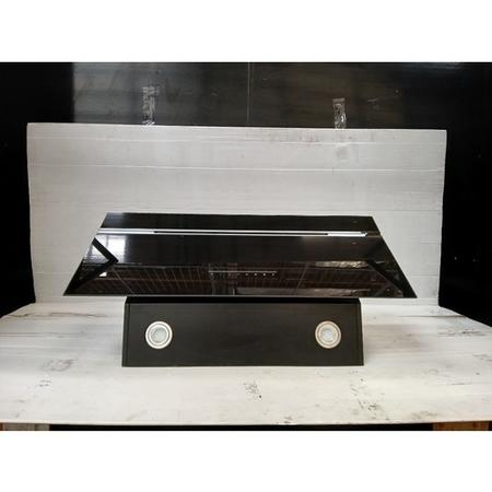 Refurbished electriQ eiQAN90BSSHEv2 90cm Super Silent Angled Cooker Hood Black