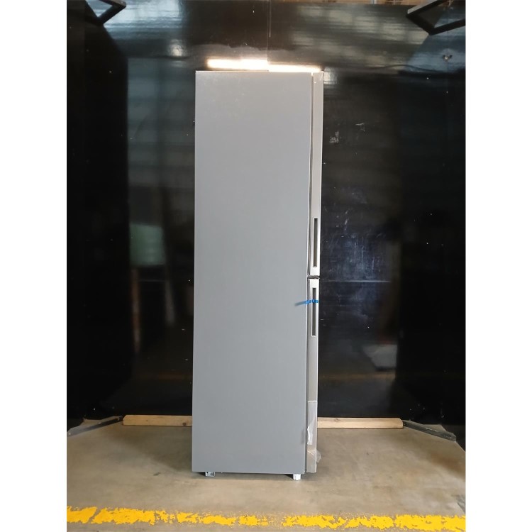 GRADE A3 - electriQ 254 Litre 50/50 Freestanding Fridge Freezer - Stainless Steel