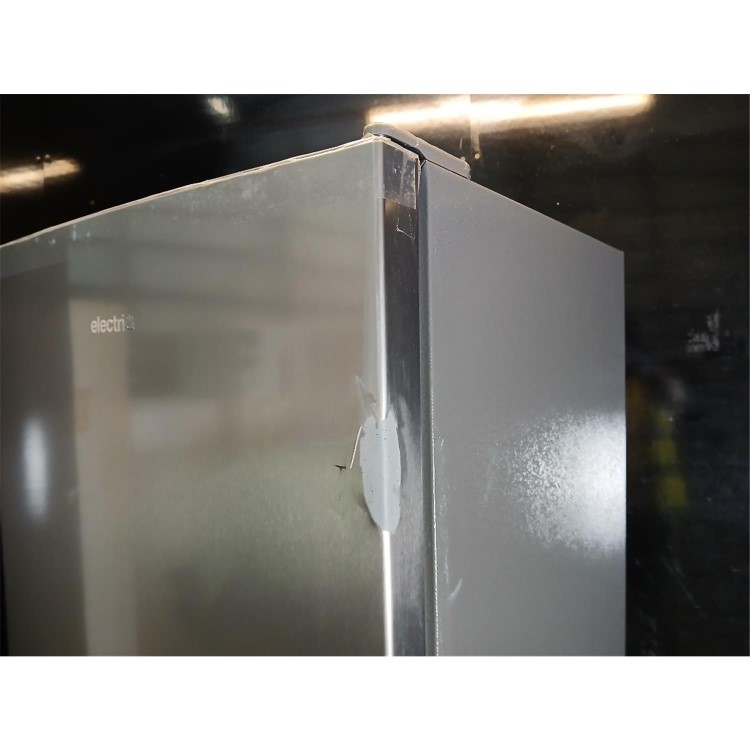 GRADE A3 - electriQ 254 Litre 50/50 Freestanding Fridge Freezer - Stainless Steel