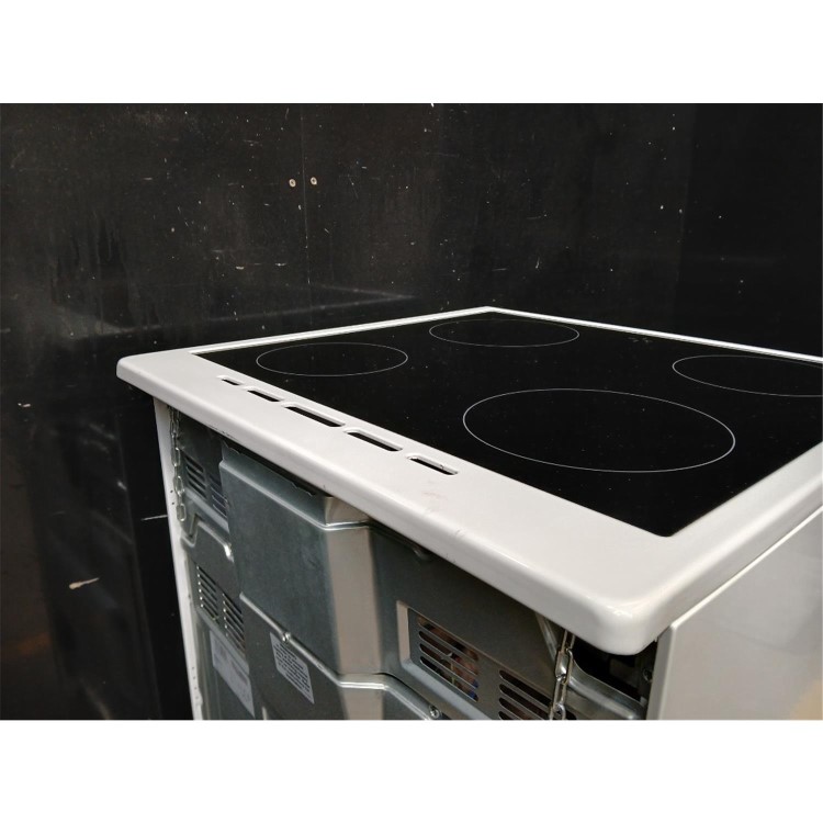 Refurbished electriQ EQEC60W4 60cm Double Oven Electric Cooker White