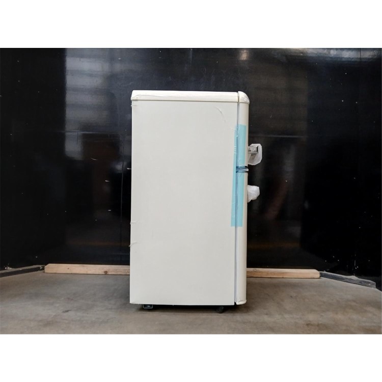 GRADE A3 - electriQ 80 Litre 70/30 Retro Freestanding Fridge Freezer – Cream