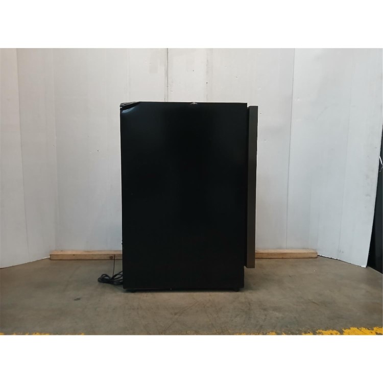 GRADE A3 - electriQ 18 Bottle Capacity 30cm Freestanding Under Counter Wine Cooler - Premium Dark Stainless Steel