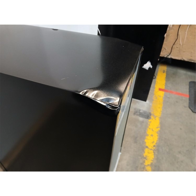 GRADE A3 - electriQ 18 Bottle Capacity 30cm Freestanding Under Counter Wine Cooler - Premium Dark Stainless Steel