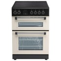EQRANGE60CDC electriQ 60cm Double Oven Electric Cooker - Cream