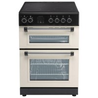 Refurbished electriQ 60cm Double Oven Electric Cooker - Cream Refurbished electriQ 60cm Double Oven Electric Cooker - Cream