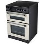 Refurbished electriQ 60cm Double Oven Electric Cooker - Cream