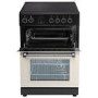 Refurbished electriQ 60cm Double Oven Electric Cooker - Cream