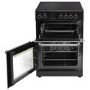 Refurbished electriQ 60cm Double Oven Electric Cooker - Cream