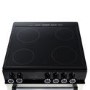 Refurbished electriQ 60cm Double Oven Electric Cooker - Cream