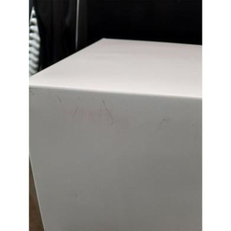 Refurbished electriQ 80 Litre Under Counter Freestanding Fridge Freezer - White