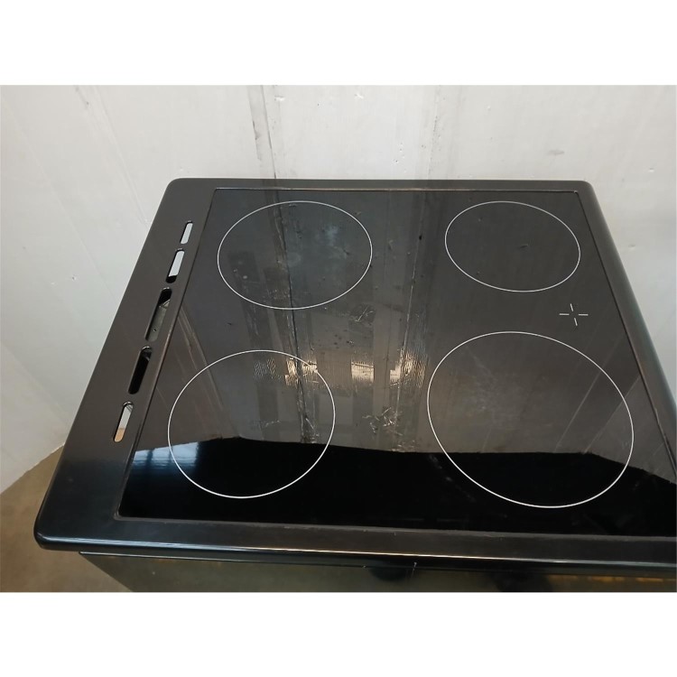 Refurbished electriQ 50cm Double Cavity Electric Cooker - Black