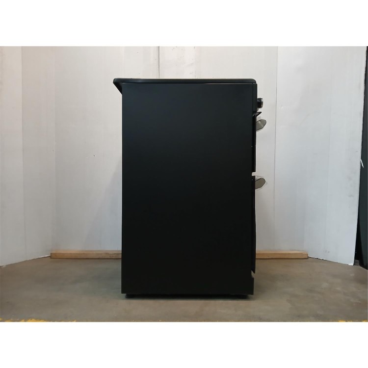 GRADE A3 - electriQ 60cm Double Oven Cooker with Ceramic Hob - Black
