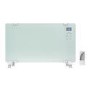 electriQ 2000W Smart Designer Glass Panel Heater - Wall Mountable & Bathroom Safe