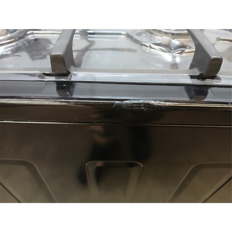 GRADE A2 - electriQ 90cm Gas Single Oven Range Cooker - Black
