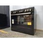 GRADE A2 - electriQ 90cm Gas Single Oven Range Cooker - Black