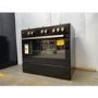 GRADE A2 - electriQ 90cm Gas Single Oven Range Cooker - Black