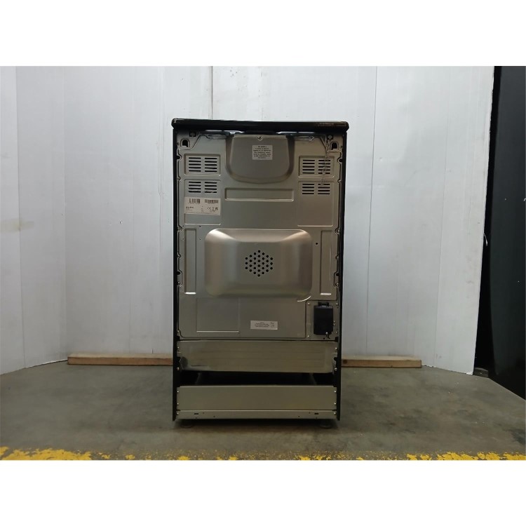 Refurbished electriQ 50cm Electric Cooker with Sealed Plate Hob - Black