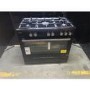 Refurbished electriQ 90cm Gas Range Cooker Black