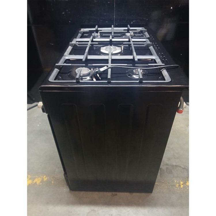Refurbished electriQ 90cm Gas Range Cooker Black