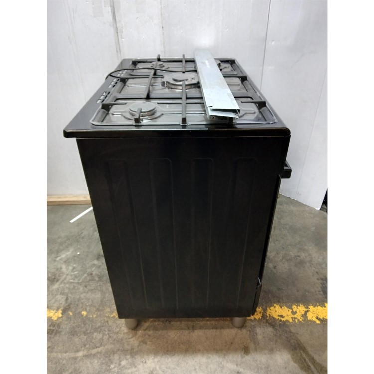 GRADE A2 - electriQ 90cm Gas Single Oven Range Cooker - Black